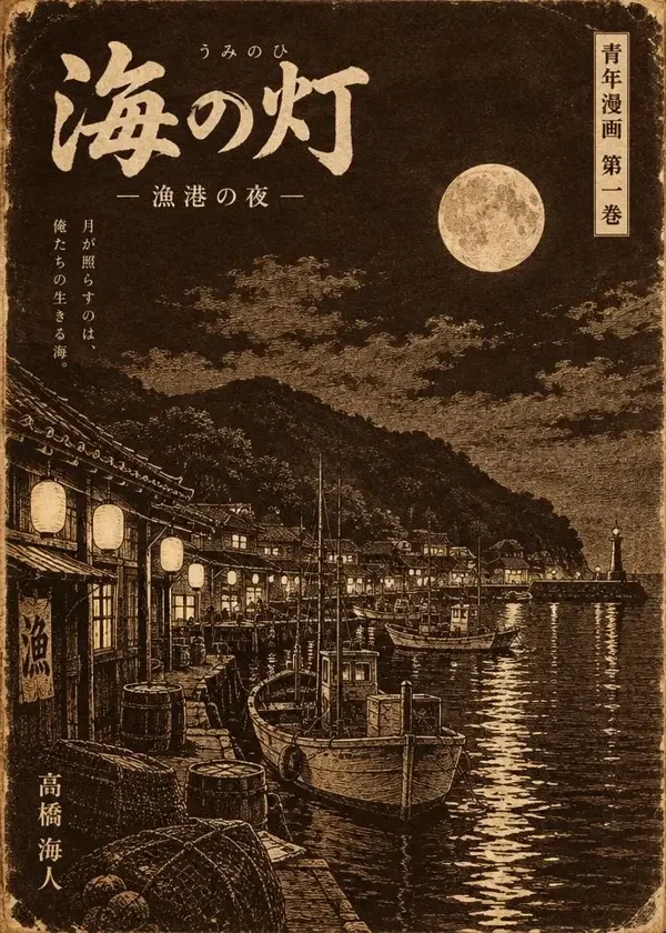 柚子漫画作品《夜港月记》封面