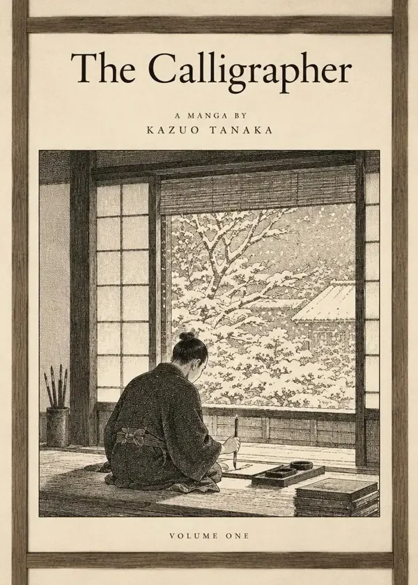 柚子漫画作品《雪与墨》封面