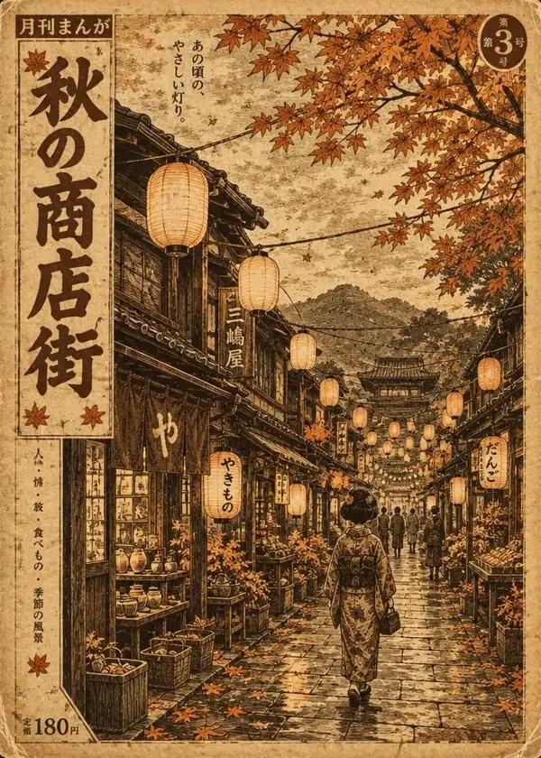 柚子漫画作品《纸灯长街》封面