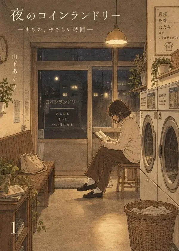 柚子漫画作品《洗衣店晚安》封面